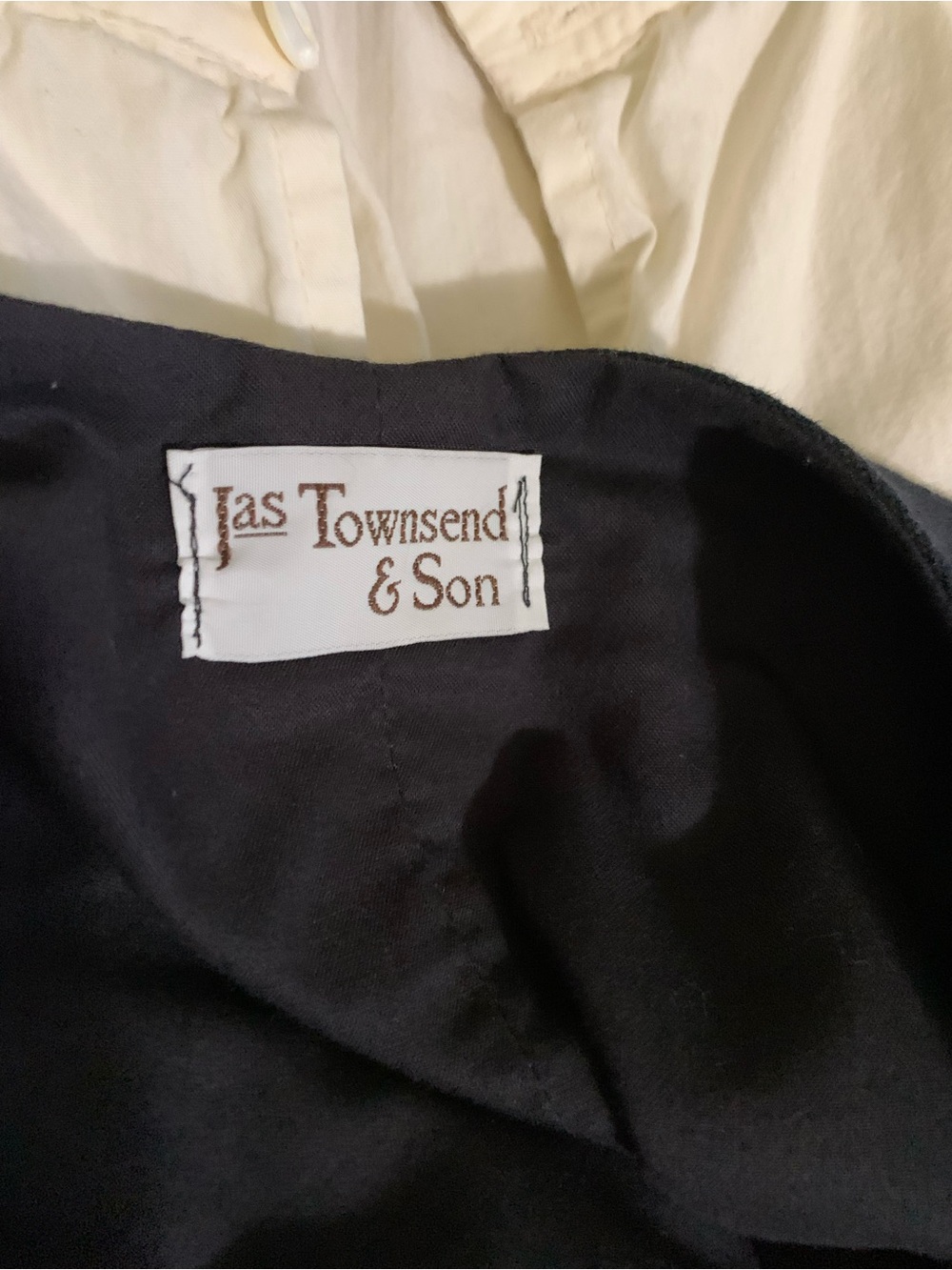 jas.Townsend&Son Cotton Canvas WaistCoat Vest Navy Pewter Buttons HistoricRepro - Picture 10 of 10
